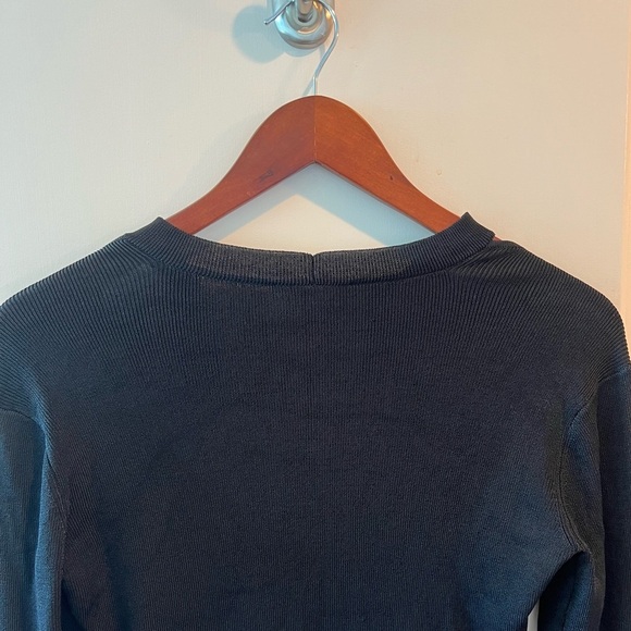 Chic Black Top with Tie Neck by L'AGENCE - Picture 7 of 16